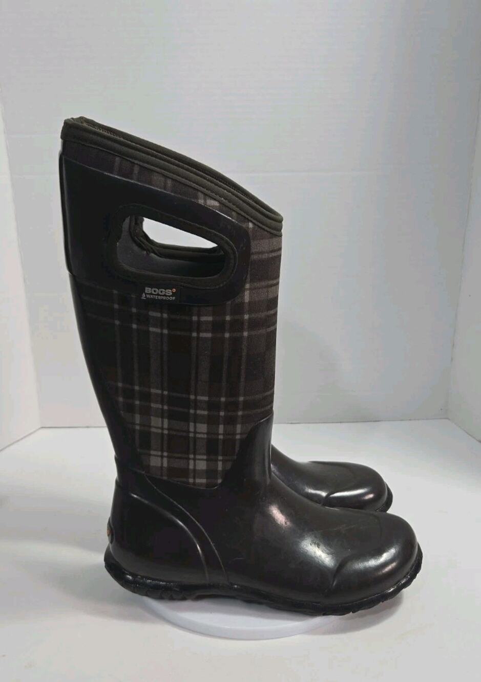 Bogs Winter/Rain Boots Womens Size 6 Plaid Insulated Waterproof